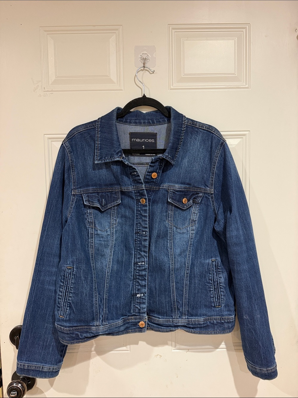 Maurices Dark Blue Denim Jean Jacket
